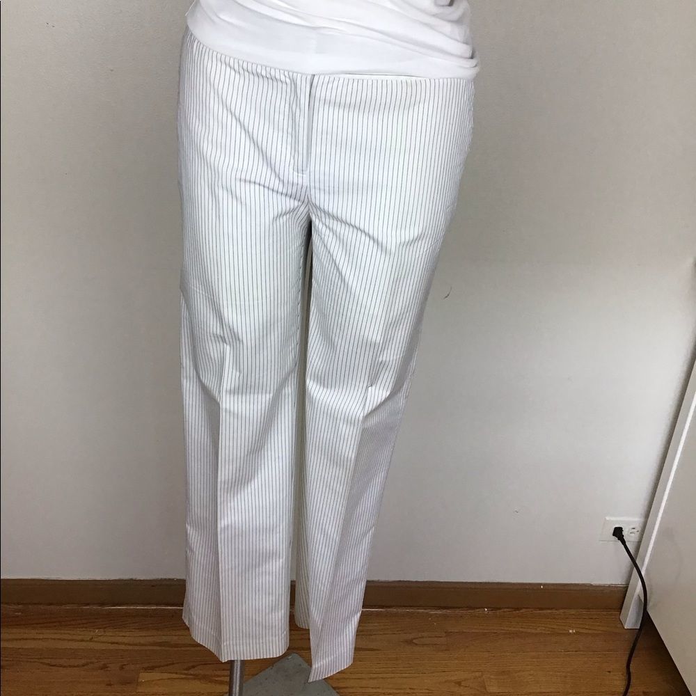 Nine & CO. by Nine West black and white strip pant size 12.